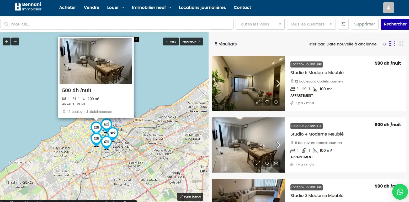 Bennani Immobilier — capture 2